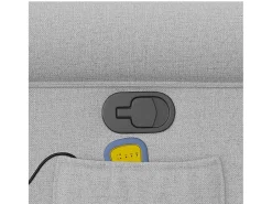 Poltrona*vidaxl Cadeira de massagem reclinável tecido Cinzento