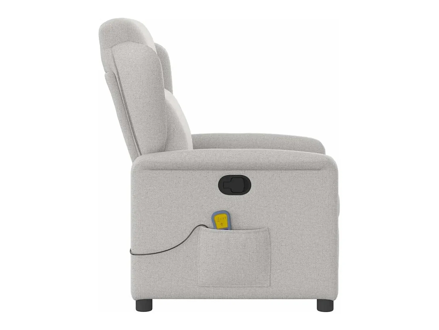 Cadeira de massagem reclinável tecido SHL493726 Cinzento