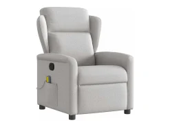 Cadeira de massagem reclinável tecido SHL493726 Cinzento