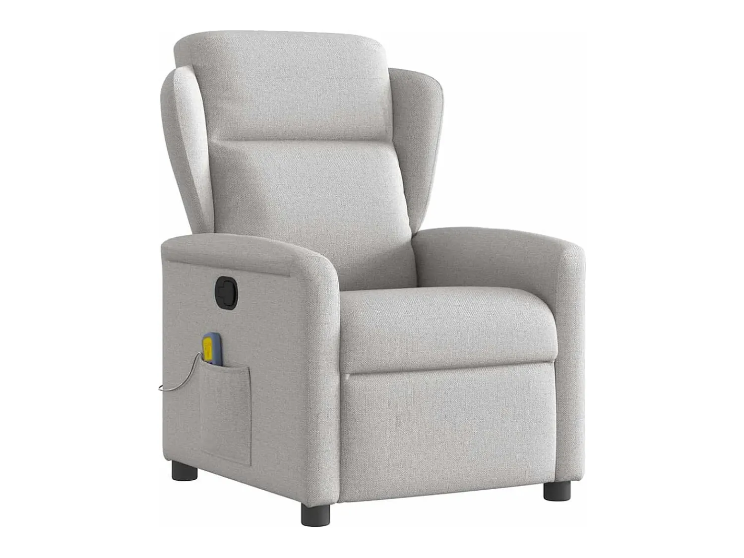Cadeira de massagem reclinável tecido SHL493726 Cinzento