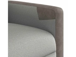 Poltrona| Cadeira de massagem reclinável tecido SHL318581 Cinzento
