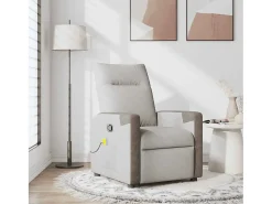 Poltrona| Cadeira de massagem reclinável tecido SHL318581 Cinzento