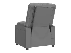 Poltrona*vidaxl Cadeira de massagens couro artificial Cinzento