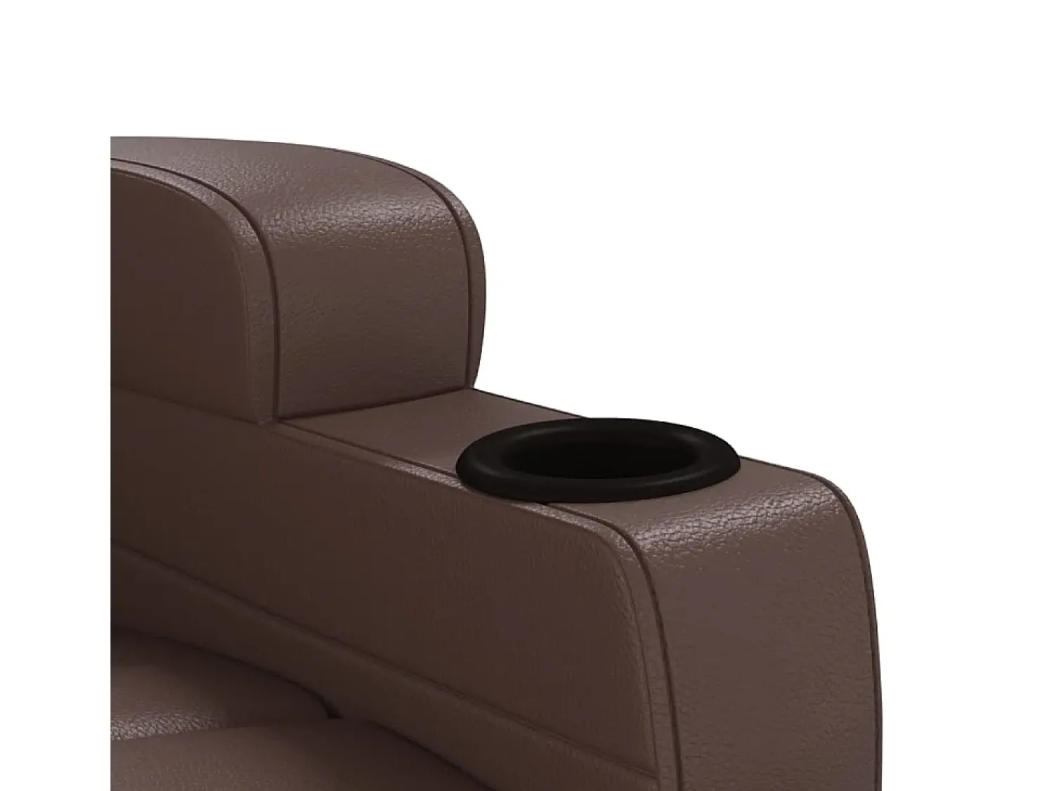 Poltrona*vidaxl Cadeira de massagens couro artificial Castanho