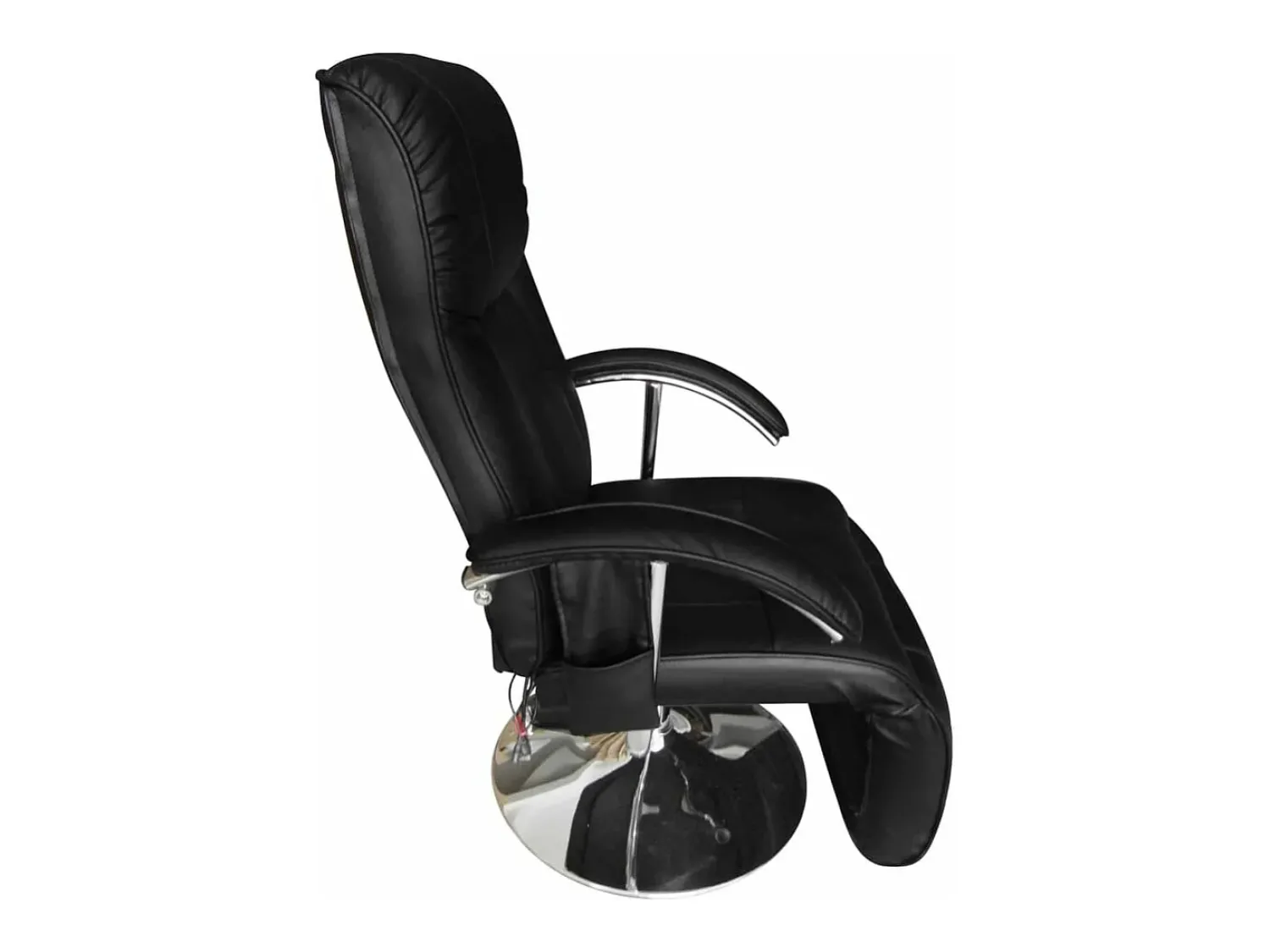 vidaxl Cadeira de massagens couro artificial^ Poltrona