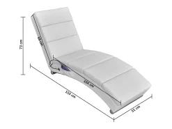 Hot vidaxl Cadeira de massagens couro artificial Branco