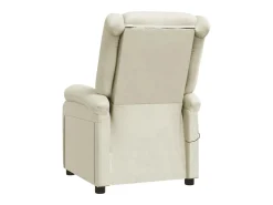 vidaxl Cadeira de massagens couro artificial cor^ Poltrona