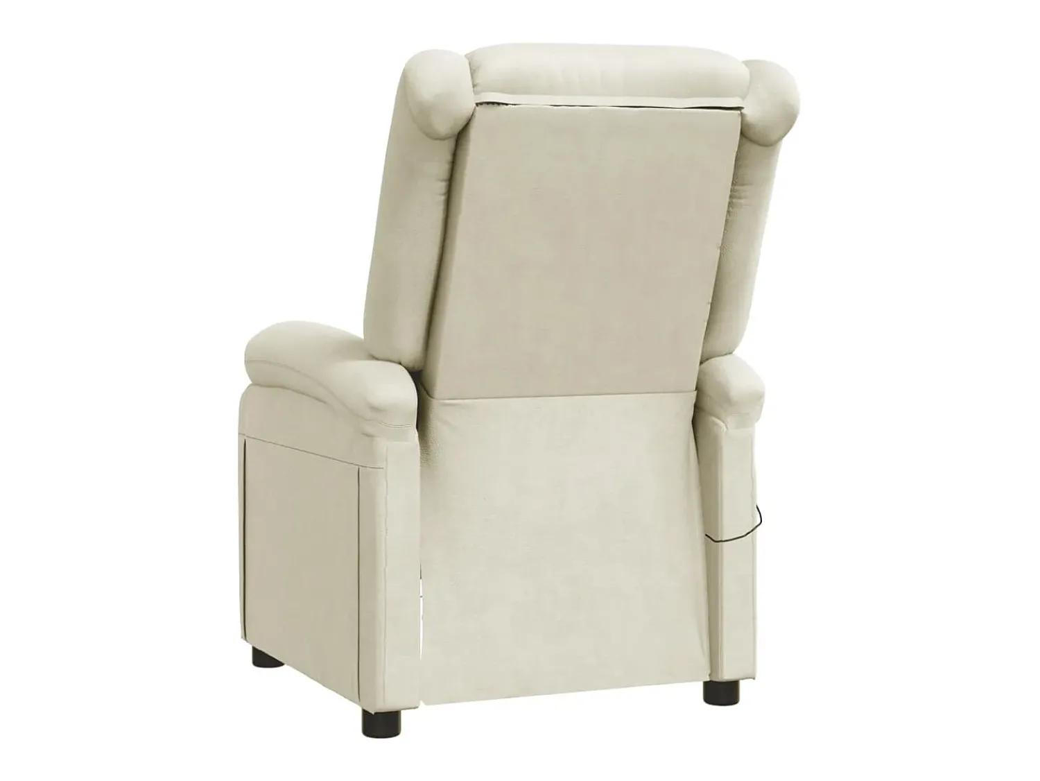 vidaxl Cadeira de massagens couro artificial cor^ Poltrona