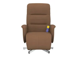 Cadeira de massagens reclinável com apoio de pés tecido SHL464851^ Poltrona