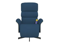 Poltrona| Cadeira de massagens reclinável com apoio de pés tecido SHL985306 Azul