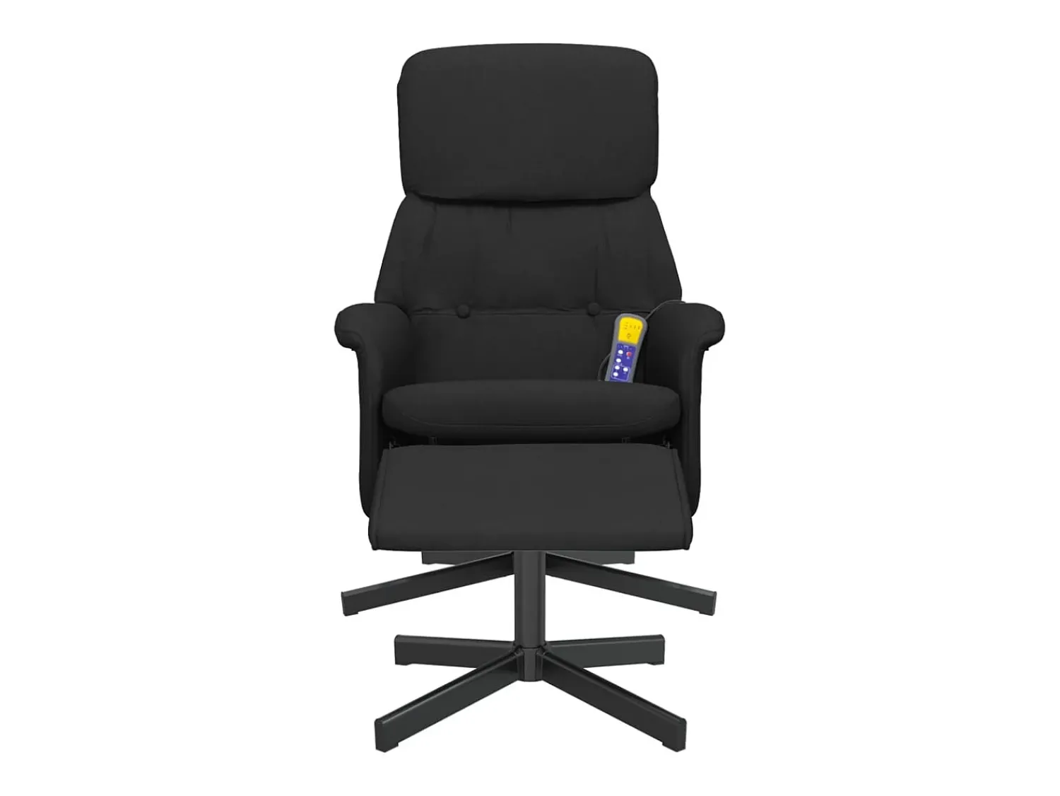 Poltrona| Cadeira de massagens reclinável com apoio de pés tecido SHL649183 Preto
