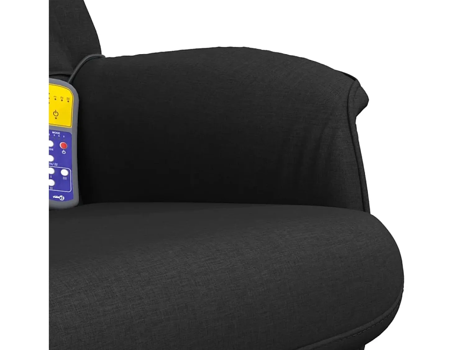 Poltrona| Cadeira de massagens reclinável com apoio de pés tecido SHL649183 Preto