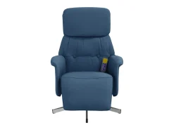 Poltrona| Cadeira de massagens reclinável com apoio de pés tecido SHL434780 Azul