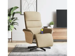 Cadeira de massagens reclinável com apoio de pés tecido SHL236535^ Poltrona