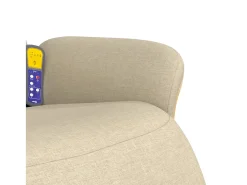 Cadeira de massagens reclinável com apoio de pés tecido SHL236535^ Poltrona