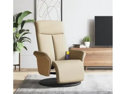 Cadeira de massagens reclinável com apoio de pés tecido SHL564634^ Poltrona