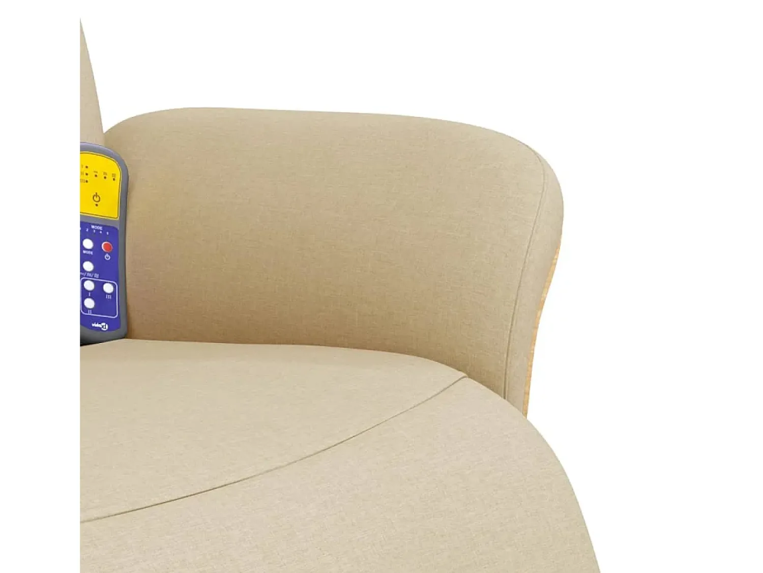 Cadeira de massagens reclinável com apoio de pés tecido SHL564634^ Poltrona