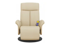 Cadeira de massagens reclinável com apoio de pés tecido SHL564634^ Poltrona