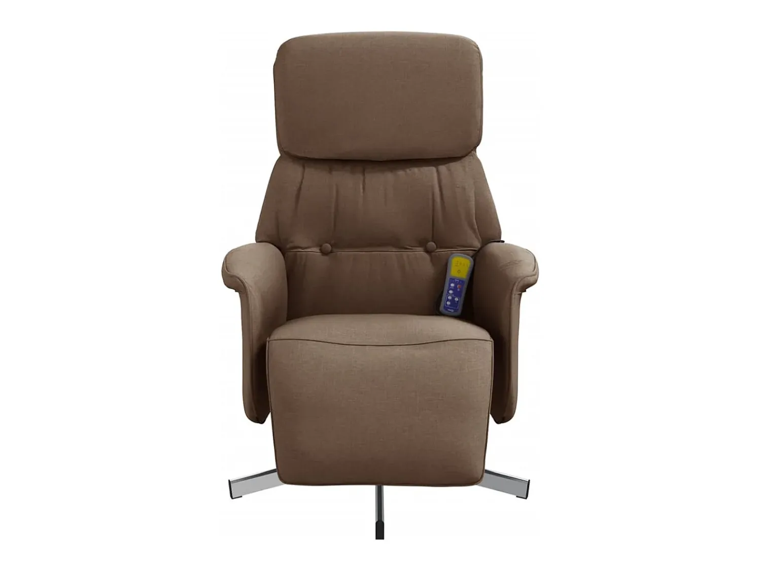 Poltrona| Cadeira de massagens reclinável com apoio de pés tecido SHL231325 Castanho