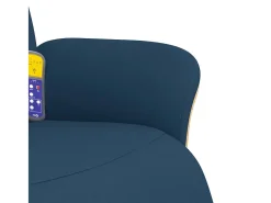 Poltrona| Cadeira de massagens reclinável com apoio de pés tecido SHL133947 Azul