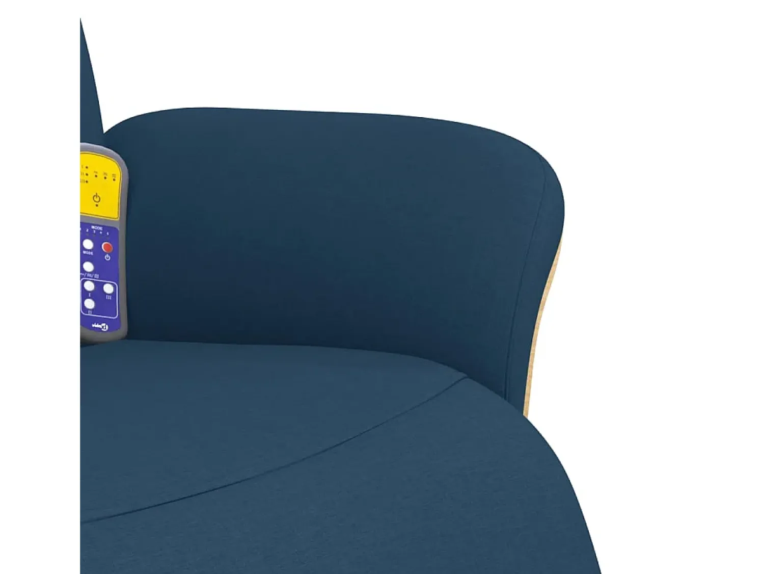 Poltrona| Cadeira de massagens reclinável com apoio de pés tecido SHL133947 Azul