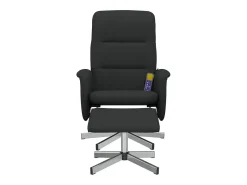 Cadeira de massagens reclinável com apoio de pés tecido SHL513889^ Poltrona