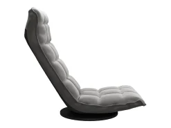 New vidaxl Cadeira de piso giratória veludo -escuro Cinzento