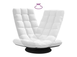 vidaxl Cadeira de piso giratória 70x51x79 cm tecido^ Poltrona