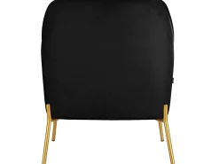 Poltrona|Loft24 Cadeira decorativa com estofo em veludo Preto