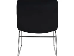 Clearance Loft24 Cadeira decorativa com estofo em veludo Preto