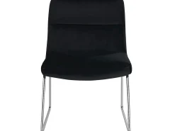 Clearance Loft24 Cadeira decorativa com estofo em veludo Preto