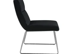 Clearance Loft24 Cadeira decorativa com estofo em veludo Preto