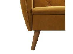 Novogratz Cadeira decorativa com estofo em veludo^ Poltrona