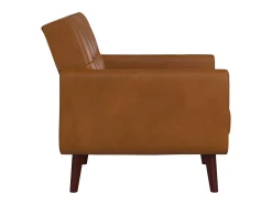 Online Dorel Home Cadeira decorativa em pele sintética camel Castanho