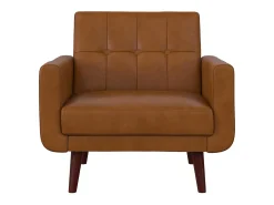 Online Dorel Home Cadeira decorativa em pele sintética camel Castanho
