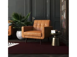Online Dorel Home Cadeira decorativa em pele sintética camel Castanho
