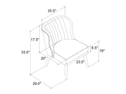 Poltrona|Novogratz Cadeira decorativa estofada em linho Cor de laranja