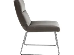 Poltrona|Loft24 Cadeira decorativa estofada em veludo . Cinzento