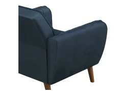 Poltrona*Novogratz Cadeira decorativa estofada em veludo . Azul