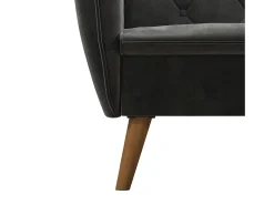 Novogratz Cadeira decorativa estofada em veludo .^ Poltrona