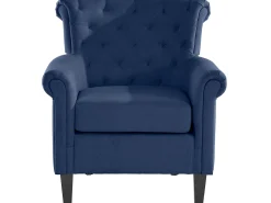 Loft24 Cadeira decorativa estofada em tecido^ Poltrona