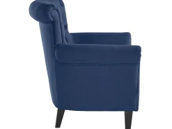Loft24 Cadeira decorativa estofada em tecido^ Poltrona