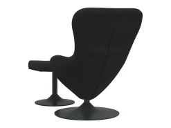 vidaxl Cadeira Egg com Puff Veludo^ Poltrona