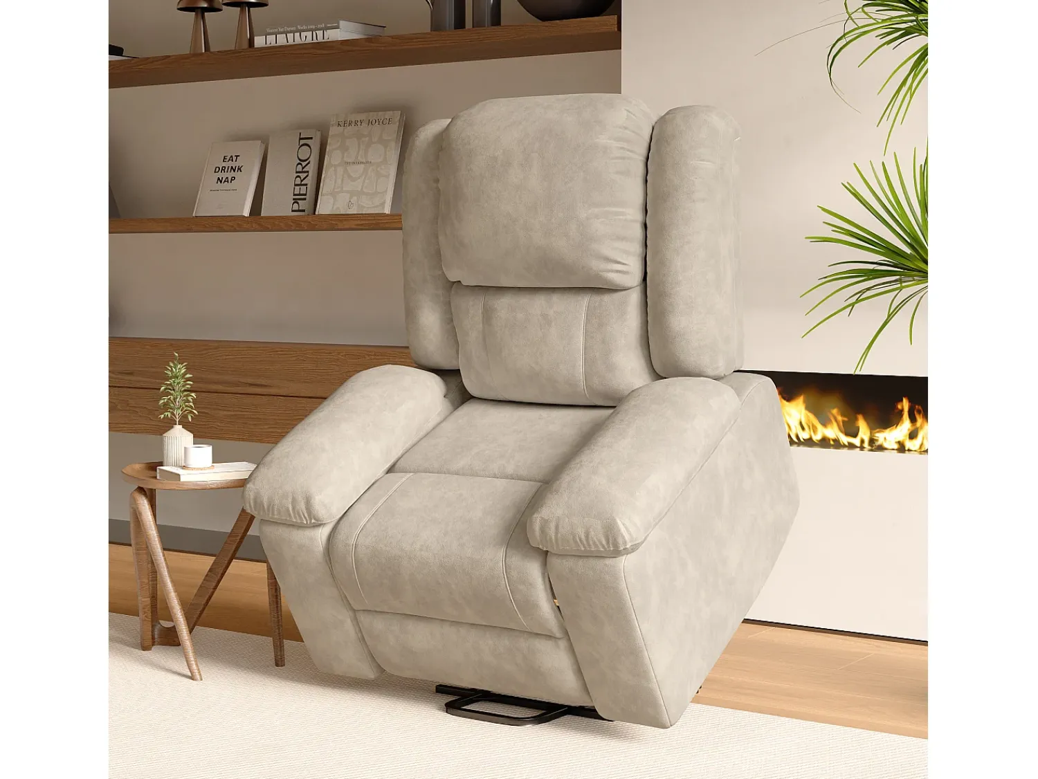 Cadeira elétrica de luxo para relaxamento e massagem^ Poltrona