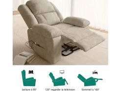 Cadeira elétrica de luxo para relaxamento e massagem^ Poltrona