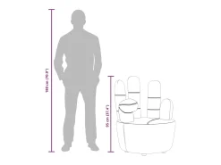 Poltrona*vidaxl Cadeira em forma de mão veludo Cinzento