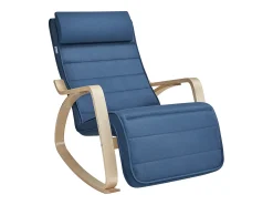 Poltrona* Cadeira em madeira curvada 121,5x67x84 cm meia-noite Azul