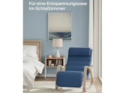 Poltrona* Cadeira em madeira curvada 121,5x67x84 cm meia-noite Azul