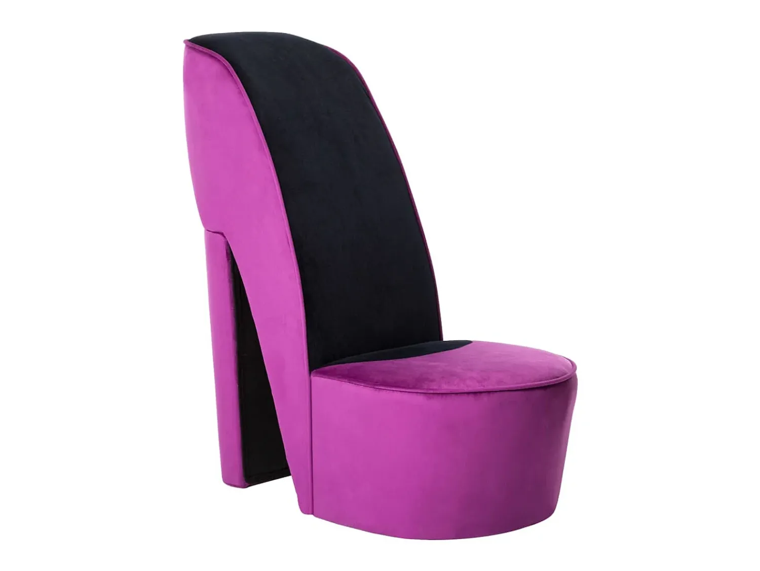 Poltrona* Cadeira estilo sapato de salto alto veludo roxo SHL474444 Violeta