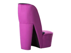 Poltrona* Cadeira estilo sapato de salto alto veludo roxo PT532133 Violeta